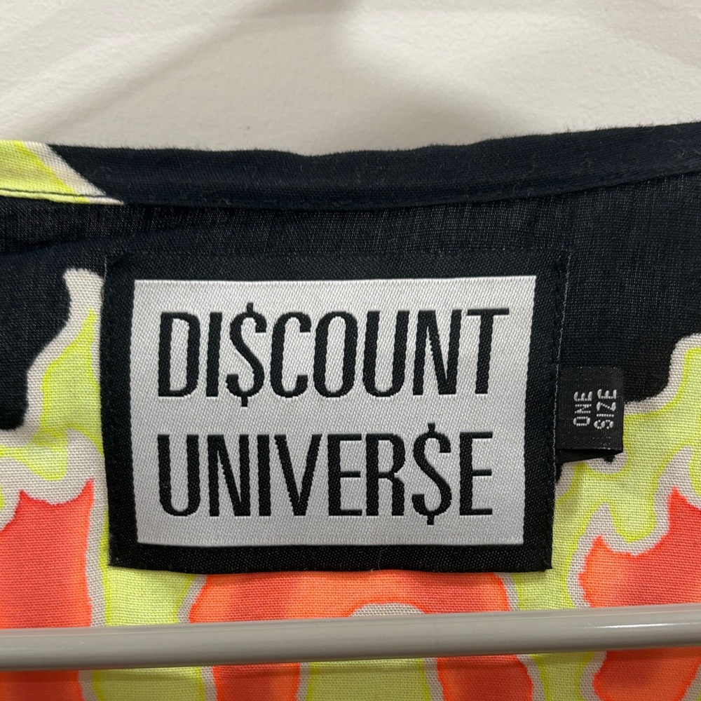 Discount Universe Black Fringe Kimono with Neon Devil Graphic - Picture 3 of 4